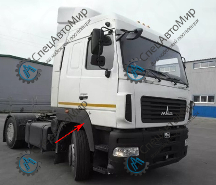 Панель с крылом правая Н/О МАЗ - 6312-8405024/4539