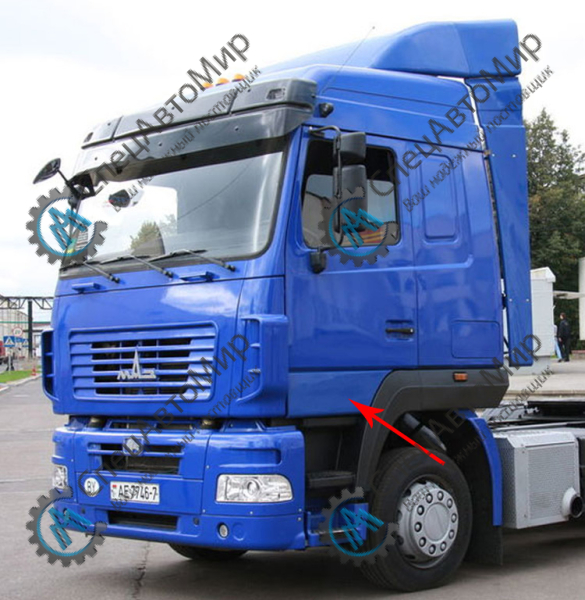 Панель двери (крыла) нижняя левая МАЗ (6312-6101033-010) - СНЛК945-00.00.00.00-01